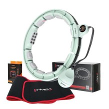HHM13 HULA HOP GREEN Z MAGNESAMI I OBCIĄŻNIKIEM + LICZNIK HMS