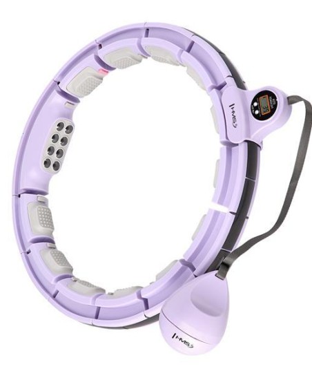 HHM13 HULA HOP VIOLET Z MAGNESAMI I OBCIĄŻNIKIEM + LICZNIK HMS