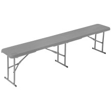 
						ŁAWKA CATERINGOWA SKŁADANA 183X28X43CM SZARA
					