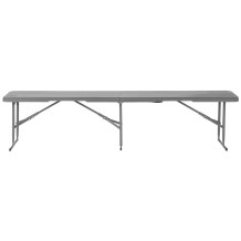 
						ŁAWKA CATERINGOWA SKŁADANA 183X28X43CM SZARA
					
