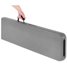 
						ŁAWKA CATERINGOWA SKŁADANA 183X28X43CM SZARA
					