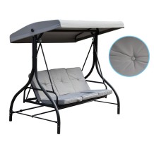 HUŚTAWKA OGRODOWO - BALKONOWA NINA 3-OSOBOWA SZARY-ANTRACYT