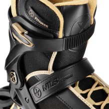 NA22151 ŁYŻWOROLKI ARMOUR CZARNO ZŁOTE ROZM. 39  NILS EXTREME