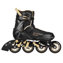 NA22151 ŁYŻWOROLKI ARMOUR CZARNO ZŁOTE ROZM. 45  NILS EXTREME