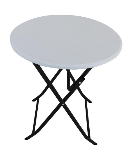 STÓŁ SKŁADANY BALKONOWO CATERINGOWY BIAŁY 60x72CM