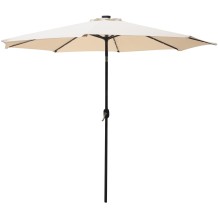 
						PARASOL OGRODOWY Z OŚWIETLENIEM LED 300CM BEŻOWY
					