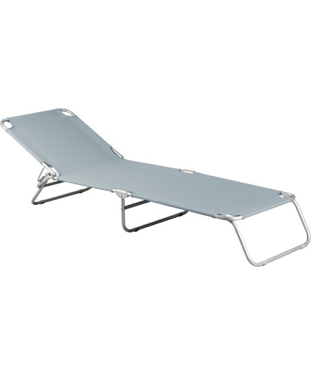 ŁÓŻKO TURYSTYCZNE KEMPINGOWE SKŁADANE SZARE