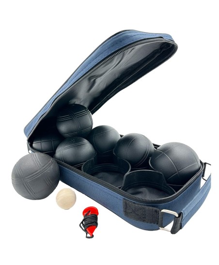 KULE DO GRY 8 SZT.BOULE PETANQUE CZARNE POKROWIEC ENERO PRO