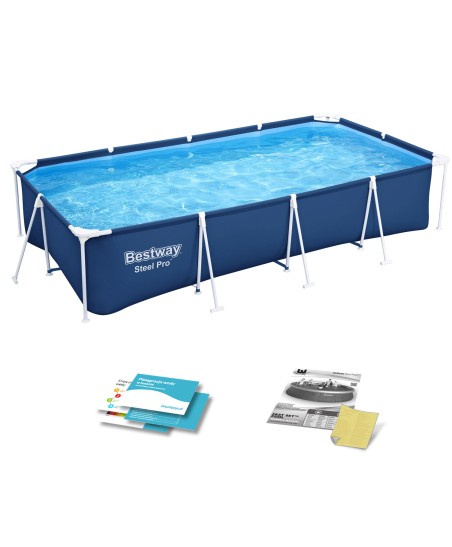 Basen ogrodowy stelażowy 400 x 211 x 81 cm 5w1 Bestway 56405N