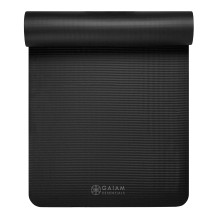 GAIAM MATA FITNESS 10 MM Z PASKIEM CZARNA 63319
