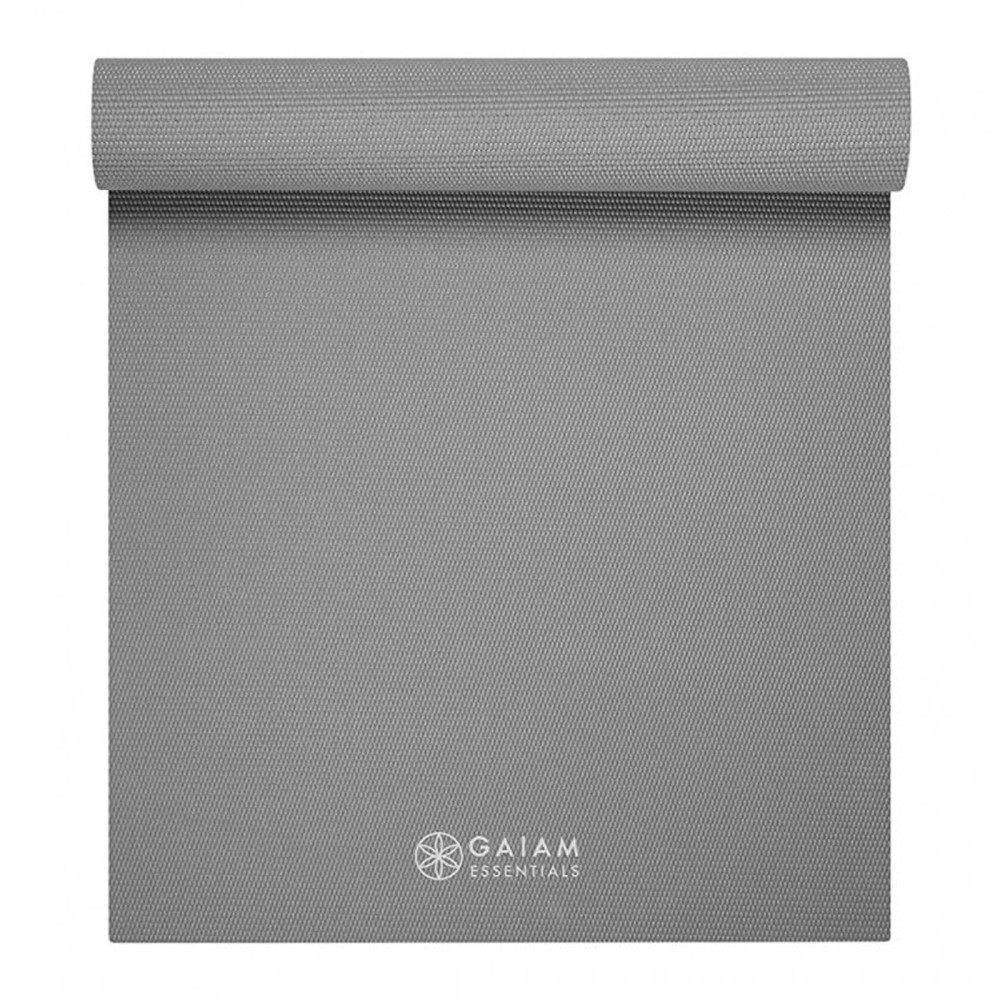GAIAM ESSENTIALS MATA DO JOGI 6 MM Z PASKIEM SZARA 63317
