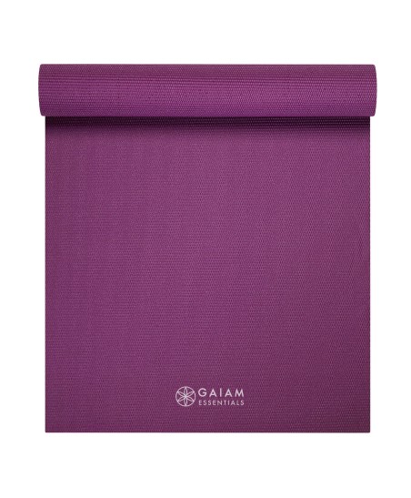 GAIAM ESSENTIALS MATA DO JOGI 6 MM Z PASKIEM FIOLETOWA 63313