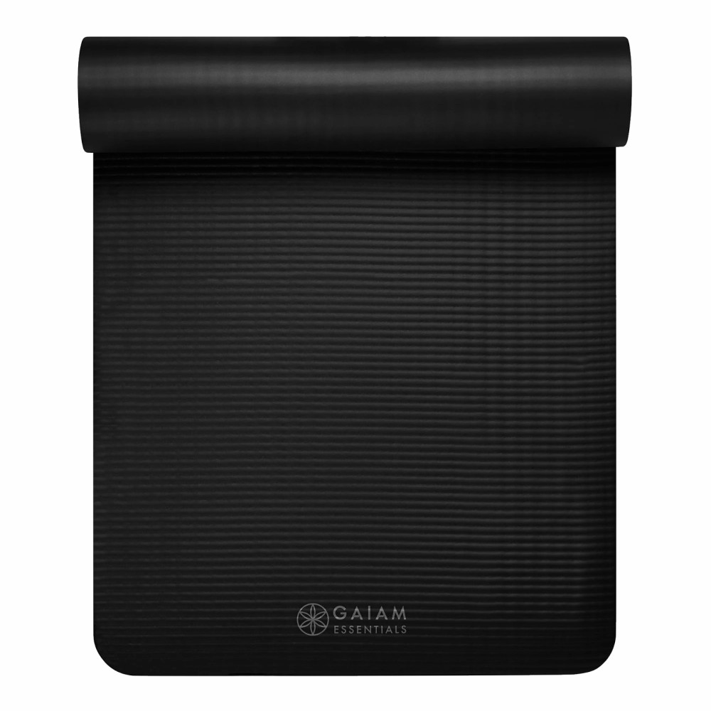 GAIAM ESSENTIALS MATA DO JOGI 6 MM Z PASKIEM CZARNA 63312