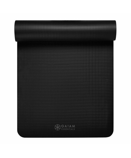 GAIAM ESSENTIALS MATA DO JOGI 6 MM Z PASKIEM CZARNA 63312