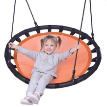 NB5034 ORANGE ŚR.100 CM BOCIANIE GNIAZDO HUŚTAWKA  NILS CAMP