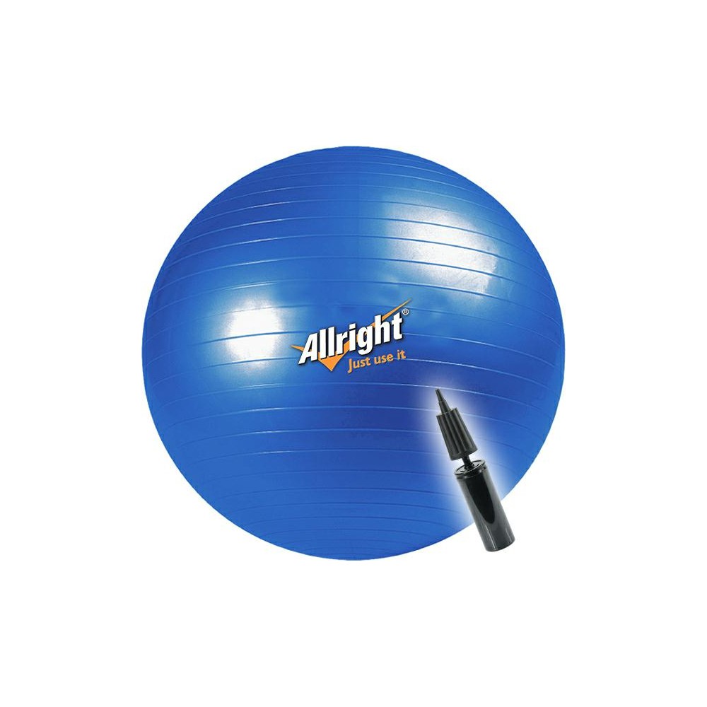 PIŁKA GIMNASTYCZNA ALLRIGHT 85cm +POMPKA