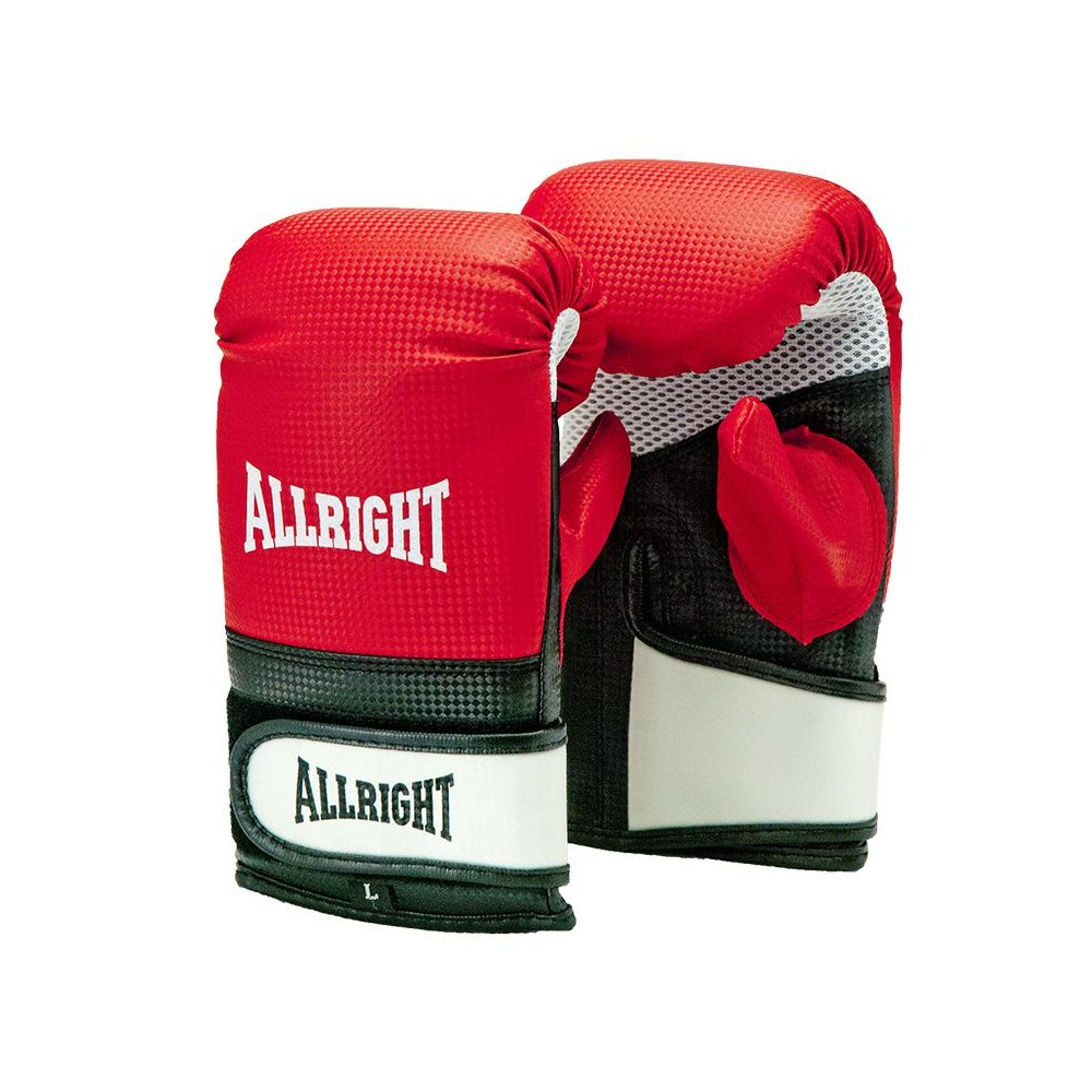 RĘKAWICE PRZYRZĄDOWE TRENINGOWE PU XL ALLRIGHT CARBON 1410 R/W/B