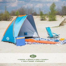 NC8030 NIEBIESKI NAMIOT PLAŻOWY 260x120x120 CM NILS CAMP