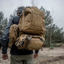 OFFLANDER PLECAK TURYSTYCZNY SURVIVAL COMBO 18L KHAKI
