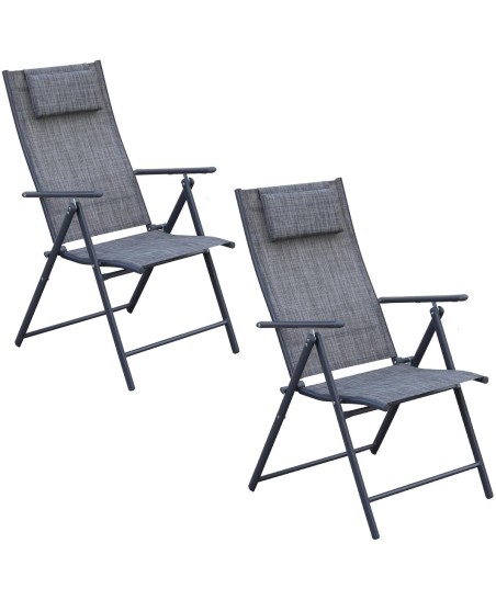 
						KRZESŁO OGRODOWE 57x68x106CM  2xTEXTLINE 7-POZYCYJNE Z PODUSZKĄ KPL.2SZT
					