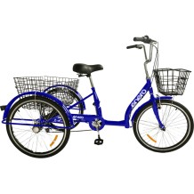 ROWER 3-KOŁOWY 24 GRANATOWY SHIMANO 6-BIEGOWY OBNIŻONA RAMA 1060965