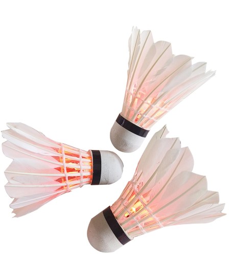 LOTKA BADMINTON Z PIÓR 3 SZT LED ENERO