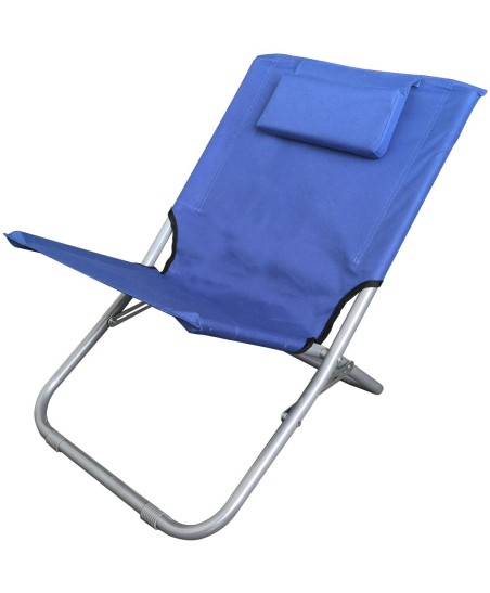 
						LEŻAK PLAŻOWY SKŁADANY Z ZAGŁÓWKIEM 47X61X37- 58CM GRANATOWY
					