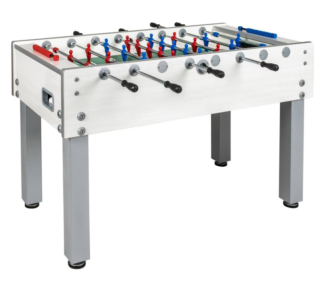 Stół do piłkarzyków Garlando - G-500 WATERPROOF Pure White