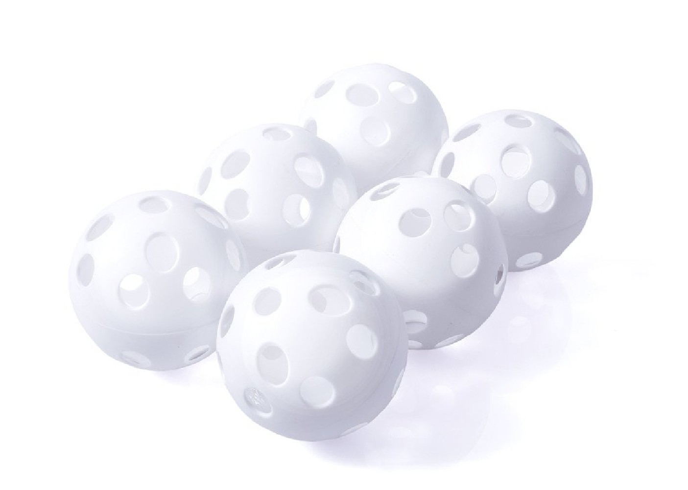 Piłki do unihokeja VPPB-S70S6 W - białe 6 szt.