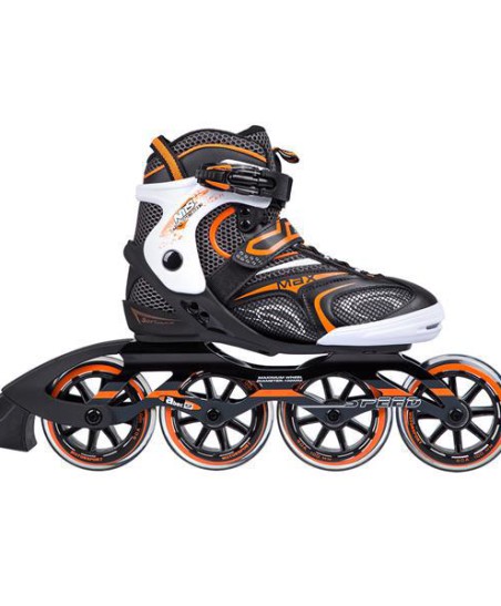 NA1060 S CZARNO-POMARAŃCZOWE ROZM. 41  ŁYŻWOROLKI NILS EXTREME