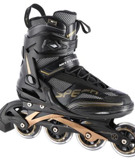 NA2150 CZARNO-ZŁOTY ROZM. 44 ŁYŻWOROLKI NILS EXTREME