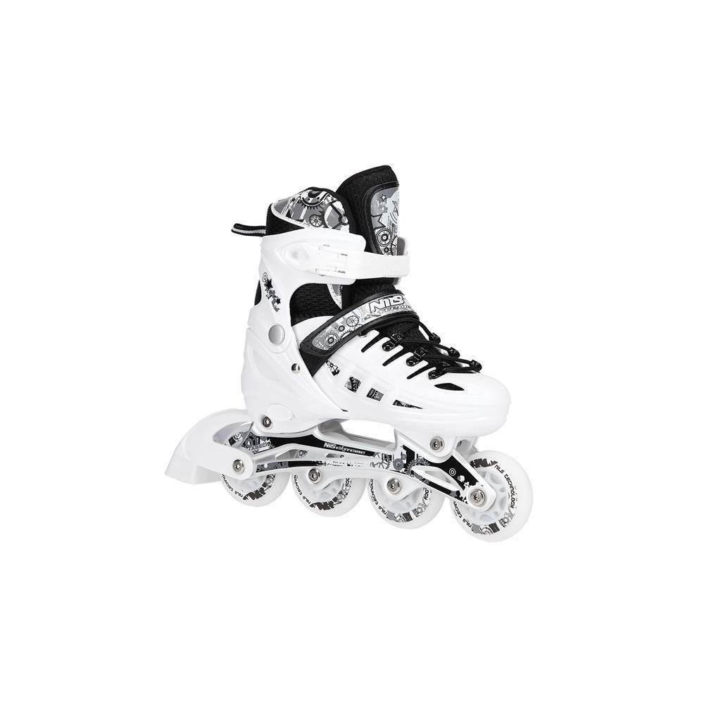 NH10905 4w1 LED ROZM. S(31-34)  ŁYŻWOROLKI Z WYM. PŁOZĄ HOKEJOWĄ NILS EXTREME 