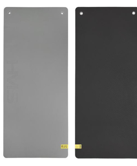 MFK08 GREY-BLACK MATA FITNESS KLUBOWA Z OTWORAMI 140*60CM EVA 15MM HMS PREMIUM