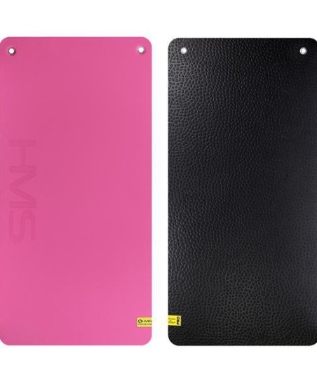 MFK02 PINK-BLACK MATA FITNESS KLUBOWA Z OTWORAMI HMS PREMIUM