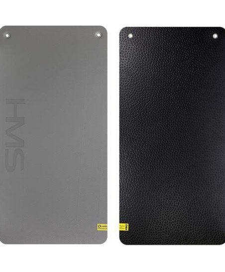 MFK02 GRAY-BLACK MATA FITNESS KLUBOWA Z OTWORAMI HMS PREMIUM