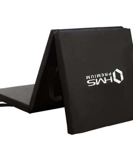 MGS02 BLACK MATERAC GIMNASTYCZNY SKŁADANY 1800x600MM HMS PREMIUM