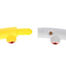 HHP005 GREY-YELLOW HULA HOP MASUJĄCY Z MAGNESAMI 85CM HMS 