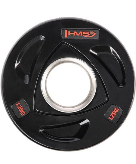 TOX01 CZARNY TALERZ OLIMPIJSKI OGUMOWANY 1.25 KG HMS