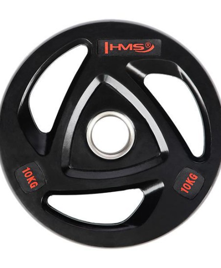 TOX10 CZARNY TALERZ OLIMPIJSKI OGUMOWANY 10 KG HMS