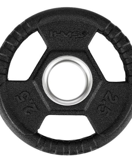 TOH02 CZARNY TALERZ OLIMPIJSKI OGUMOWANY 2.5 KG HMS