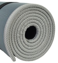 MATA DO ĆWICZEŃ PROFIT BODY AND SOUL Z UCHWYTEM 180x60x0,6cm szara /DK 705-N