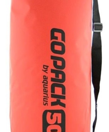WOREK ŻEGLARSKI 50L TRANSPORTOWY CZERWONY  AQUARIUS