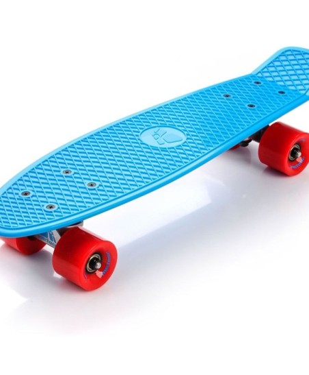 DESKOROLKA FISZKA METEOR PLASTIKOWA  neon blue/red/ 23690