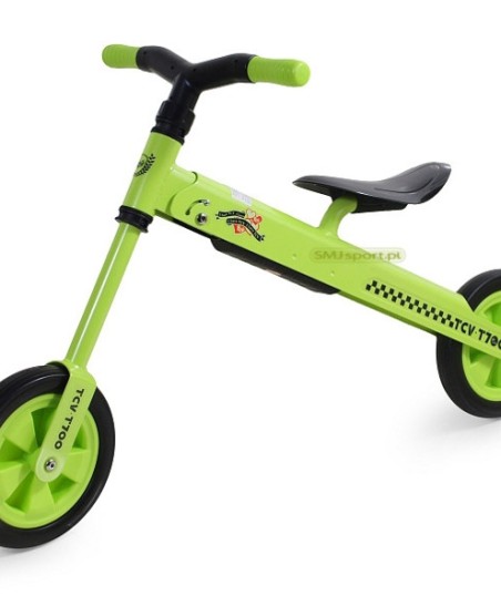 Rowerek biegowy składany TCV-T700 zielony  SMJ Sport