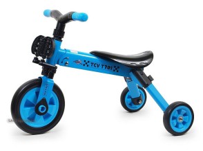 Rowerek 3-kołowy składany TCV-T701 niebieski  SMJ Sport