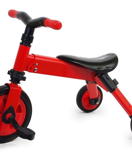 Rowerek 3-kołowy składany TCV-T701 czerwony  SMJ Sport