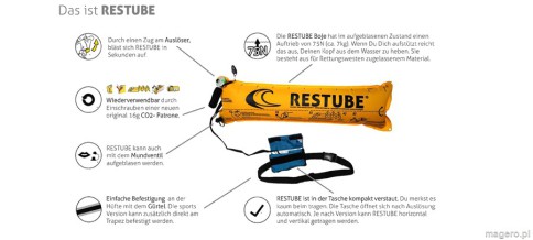 BOJKA RATUNKOWA RESTUBE SPORT LIME GREEN