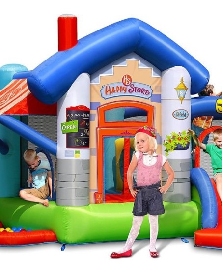 Dmuchaniec Happyhop Zamek Dmuchany Happy Store Zjeżdżalnia Trampolina D-9415 KURIER GRATIS !!