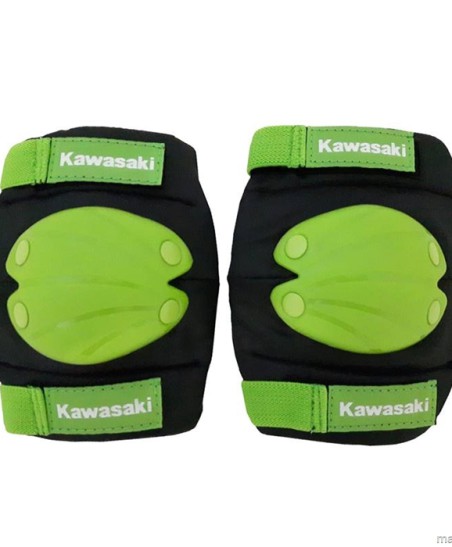Kawasaki Kit Knee and Elbow Pads - Ochraniacze na łokcie lub kolana  (czarny/zielony)