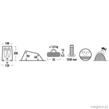 NAMIOT HIGH PEAK MINILITE 2os  10157